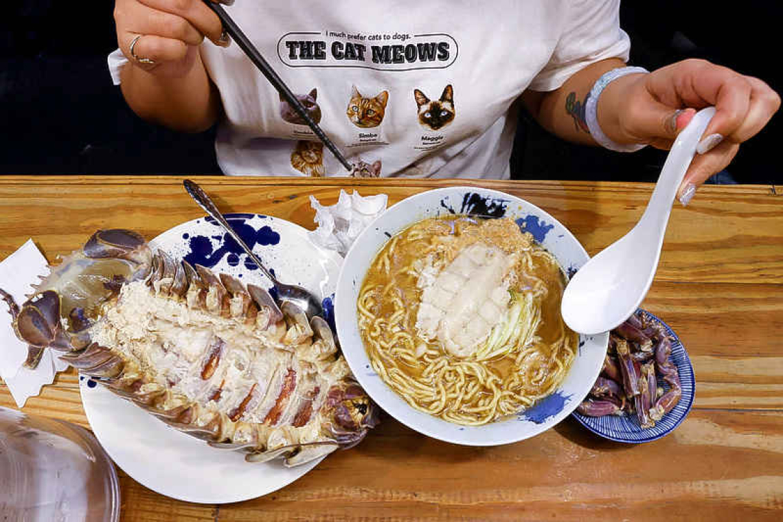 Taipei restaurant dishes up giant isopod noodles