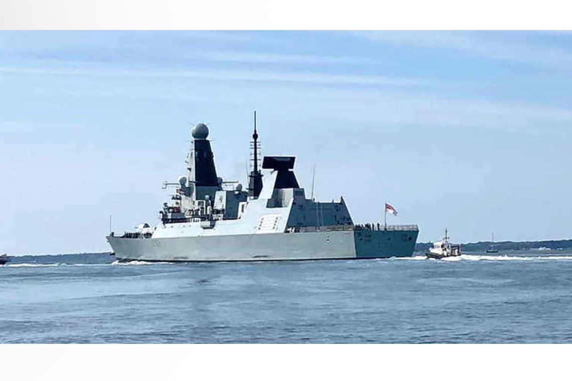 British navy ship arrives in  time for hurricane season