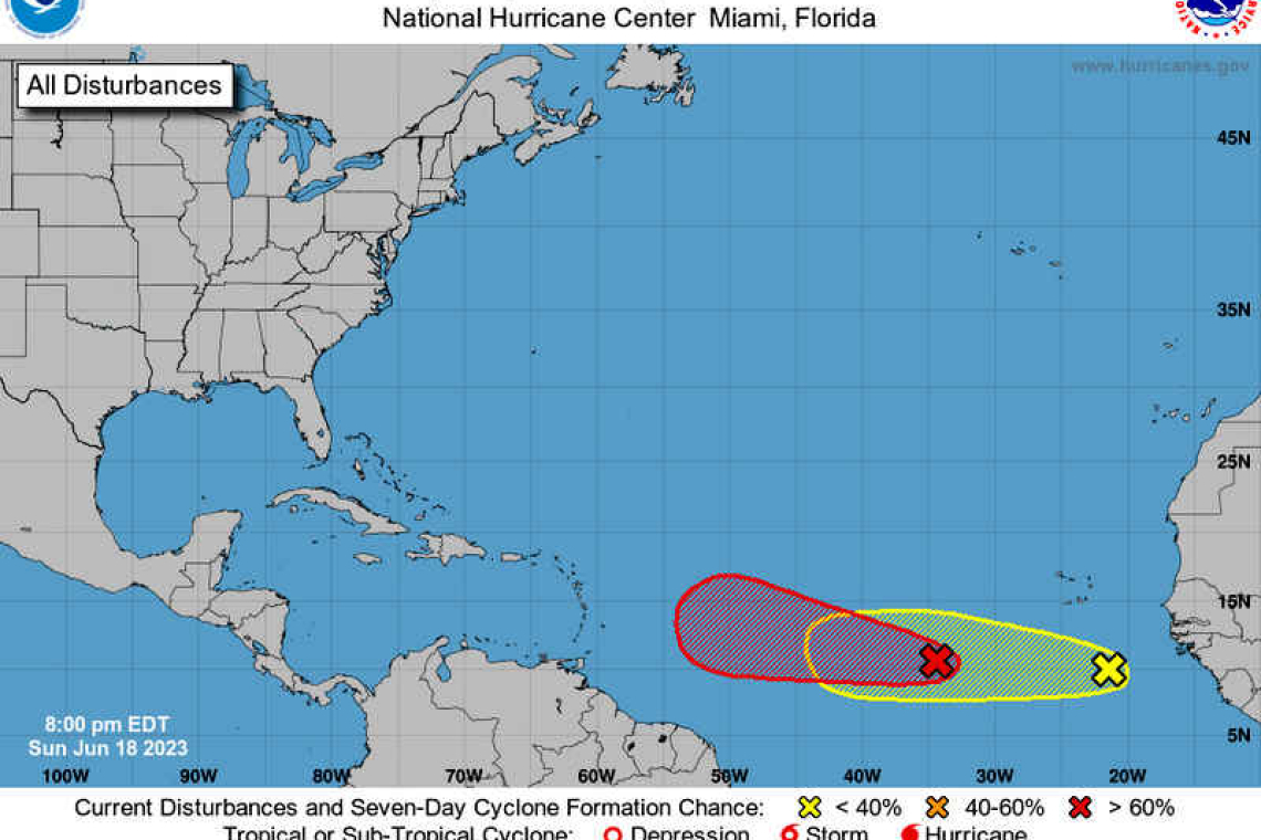 Broad area of low pressure 