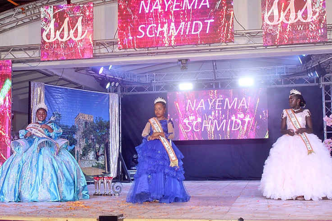Nayema Schmidt crowned  the new Little Miss Statia