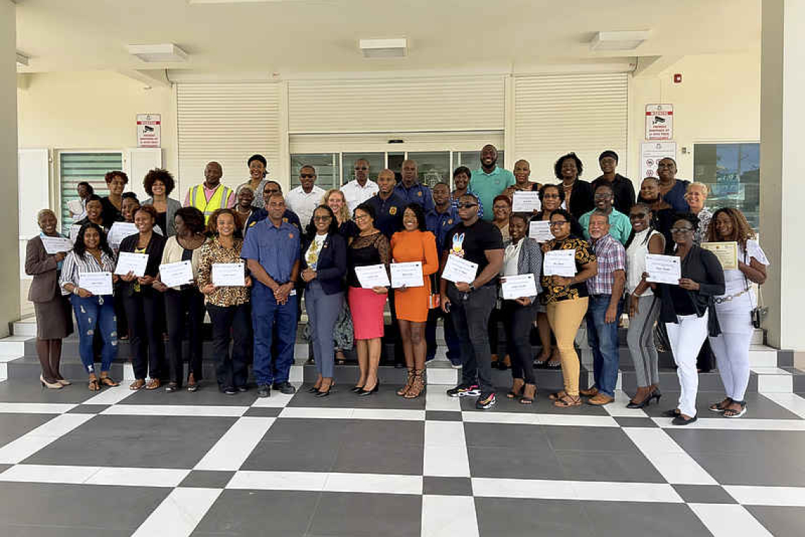 More than thirty-five trained,  certified as CERT members