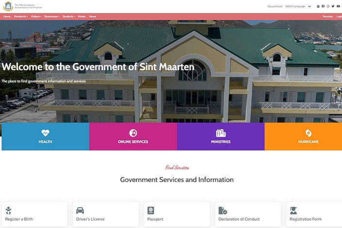 Government launches  revamped website