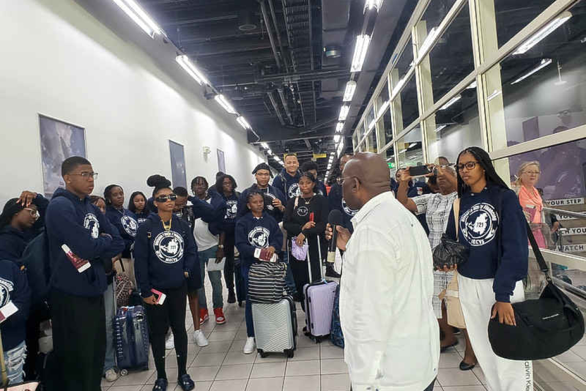   Emotional farewell as 28 local  students head to Netherlands
