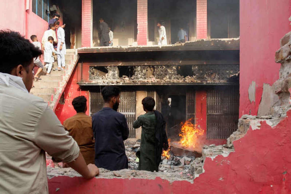 Crowd vandalises churches, torches homes after blasphemy accusation