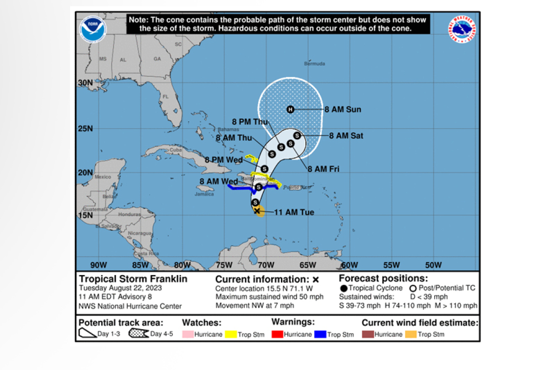 ...SIGNIFICANT AND POTENTIALLY LIFE-THREATENING FLASH FLOODING POSSIBLE OVER HISPANIOLA THROUGH WEDNESDAY...