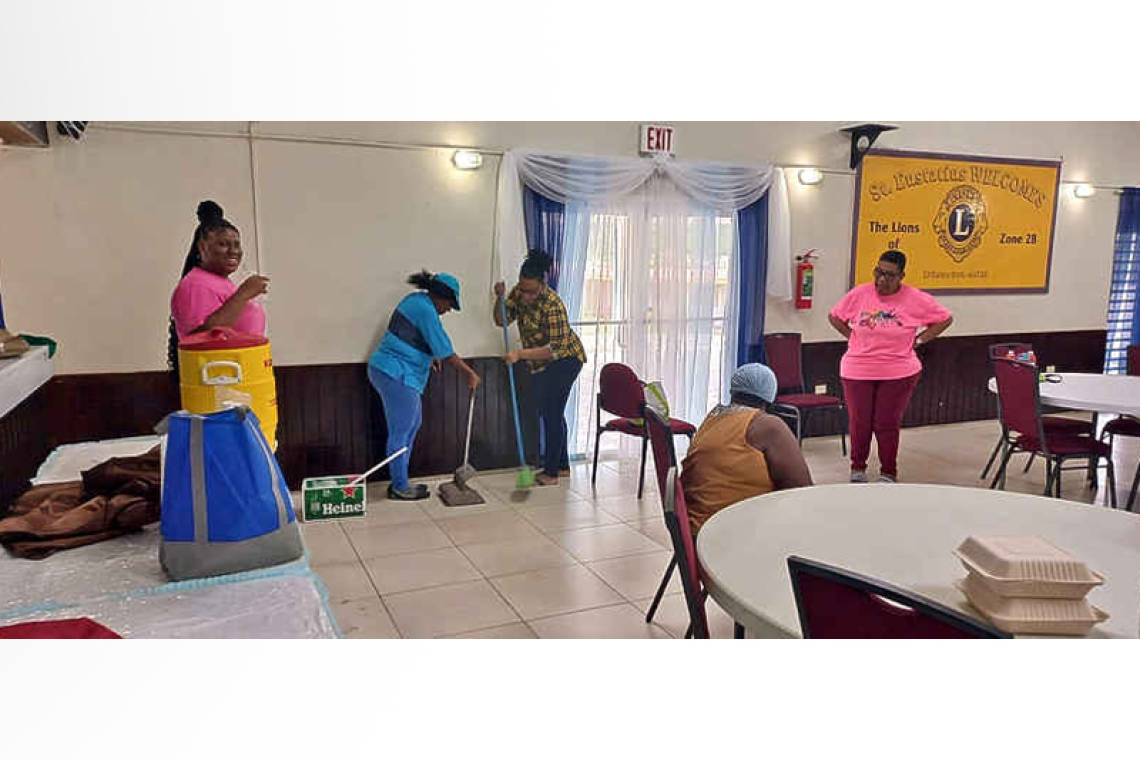 St. Eustatius Lions Club holds  team building/clean-up fun day