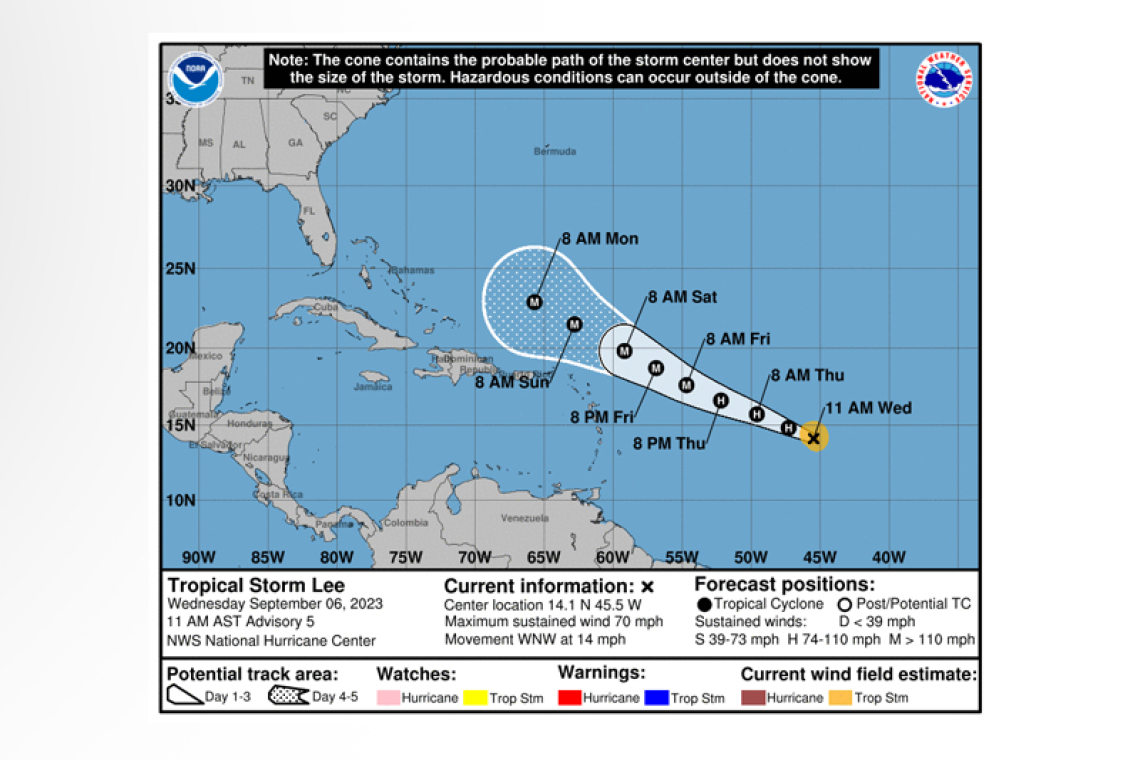 ...LEE CLOSE TO HURRICANE STRENGTH...