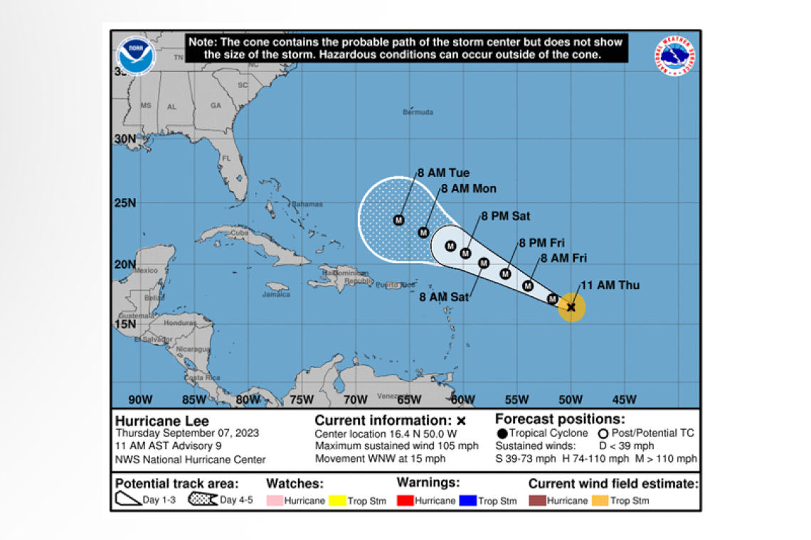 ...LEE RAPIDLY STRENGTHENING...