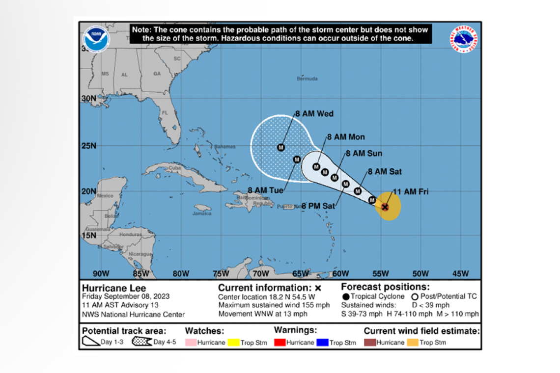 Hurricane Lee Advisory Number 13