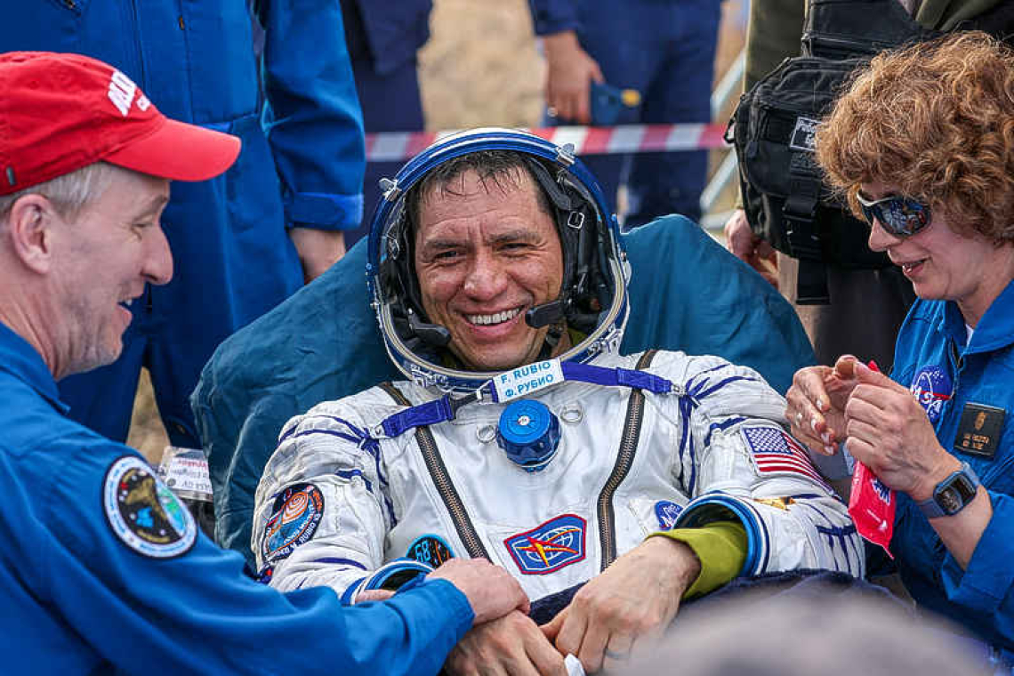 US astronaut Rubio says 'good to be home' after landing in Kazakhstan 