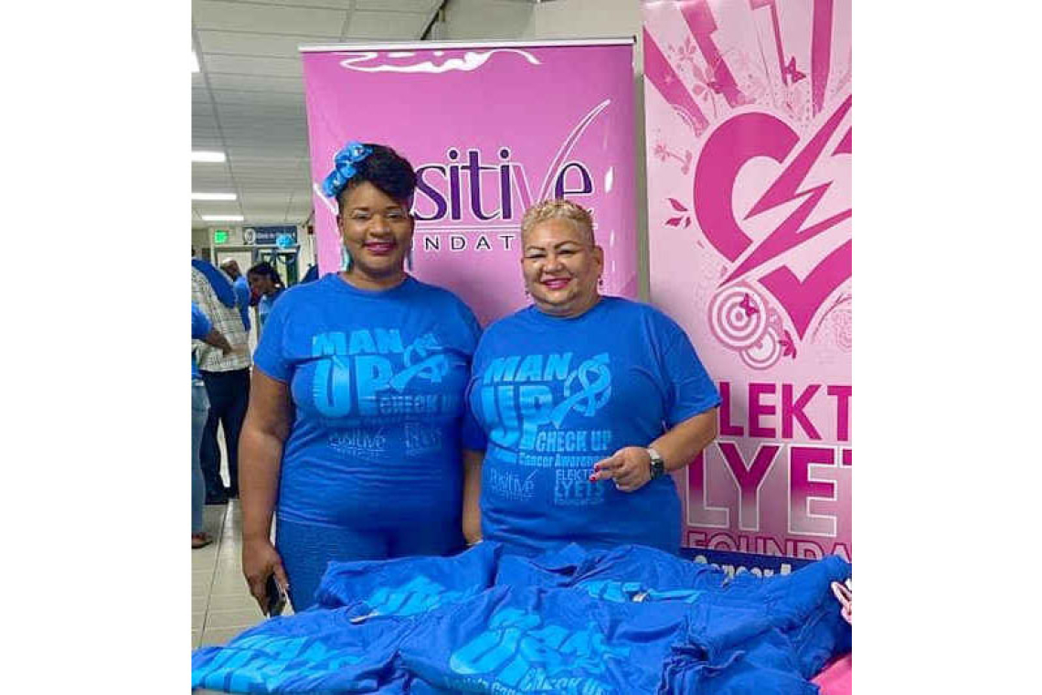 Positive and Elektralyets Foundations leaders in prostate  cancer awareness campaign in St. Maarten for five years