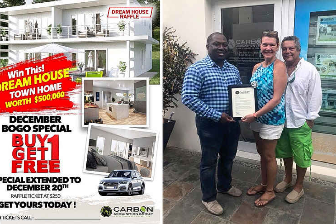       CIBC FirstCaribbean contemplates auction of  Carbon Grove, including raffle winner’s home