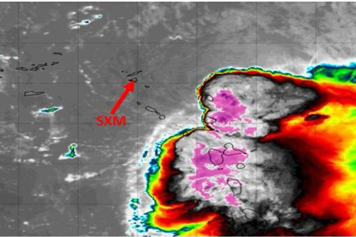 St. Maarten under a flood alert  due to Tropical Storm Philippe