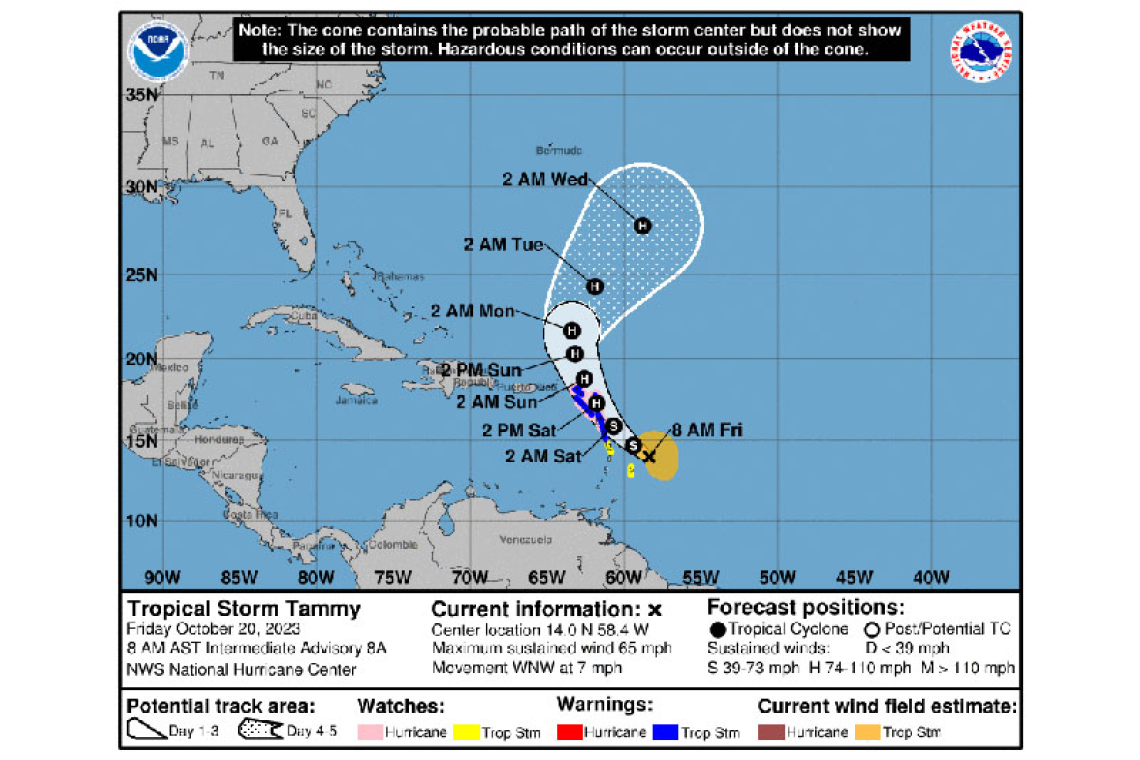 ...NOAA AND AIR FORCE RESERVE HURRICANE HUNTER AIRCRAFT FIND TAMMY SLIGHTLY STRONGER...   