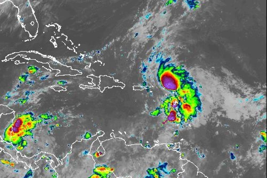 ...TAMMY PULLING AWAY FROM THE NORTHERN LEEWARD ISLANDS...