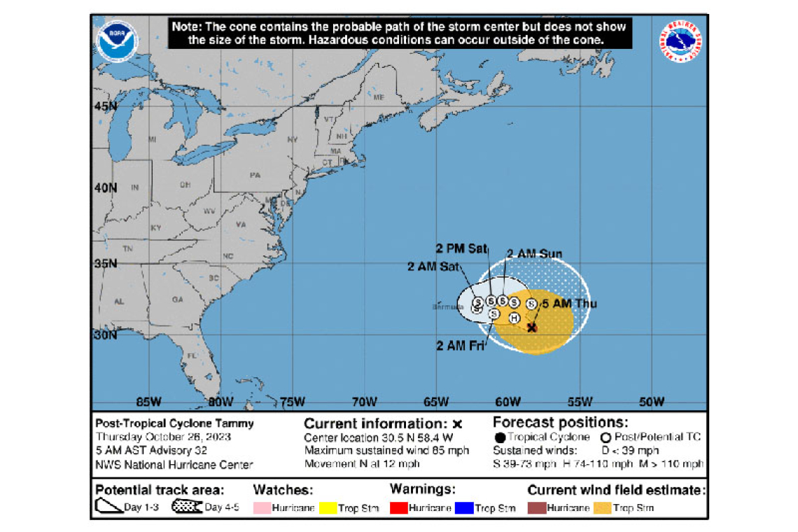 POST-TROPICAL CYCLONE TAMMY