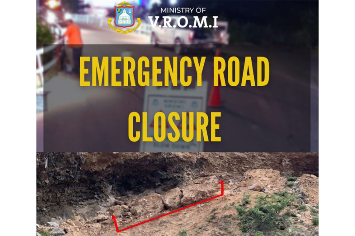 Emergency Road Closure Announcement: Point Blanche Hillside Boulders Removal Operation