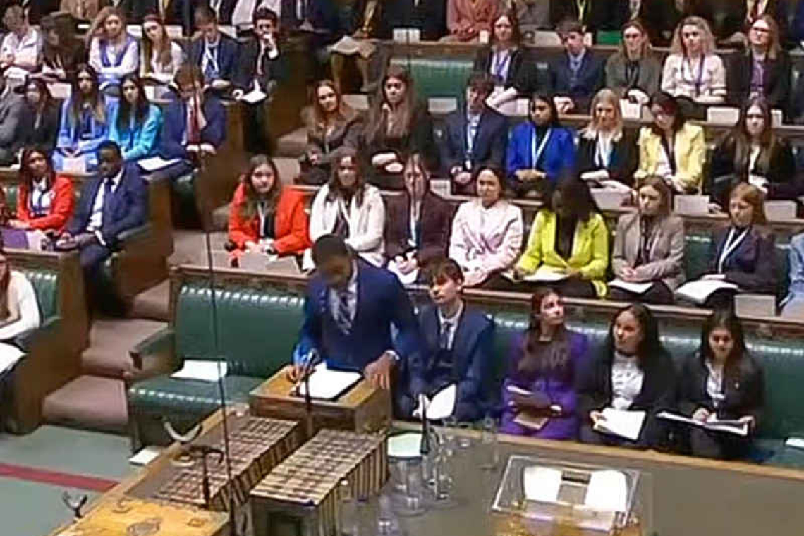 Young people from OTs  in House of Commons