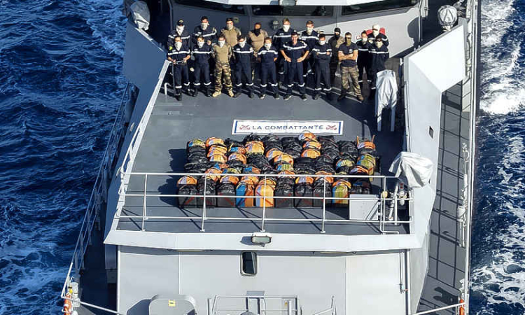 Antilles-Guyane patrol vessel  seizes 3.5-ton cocaine haul
