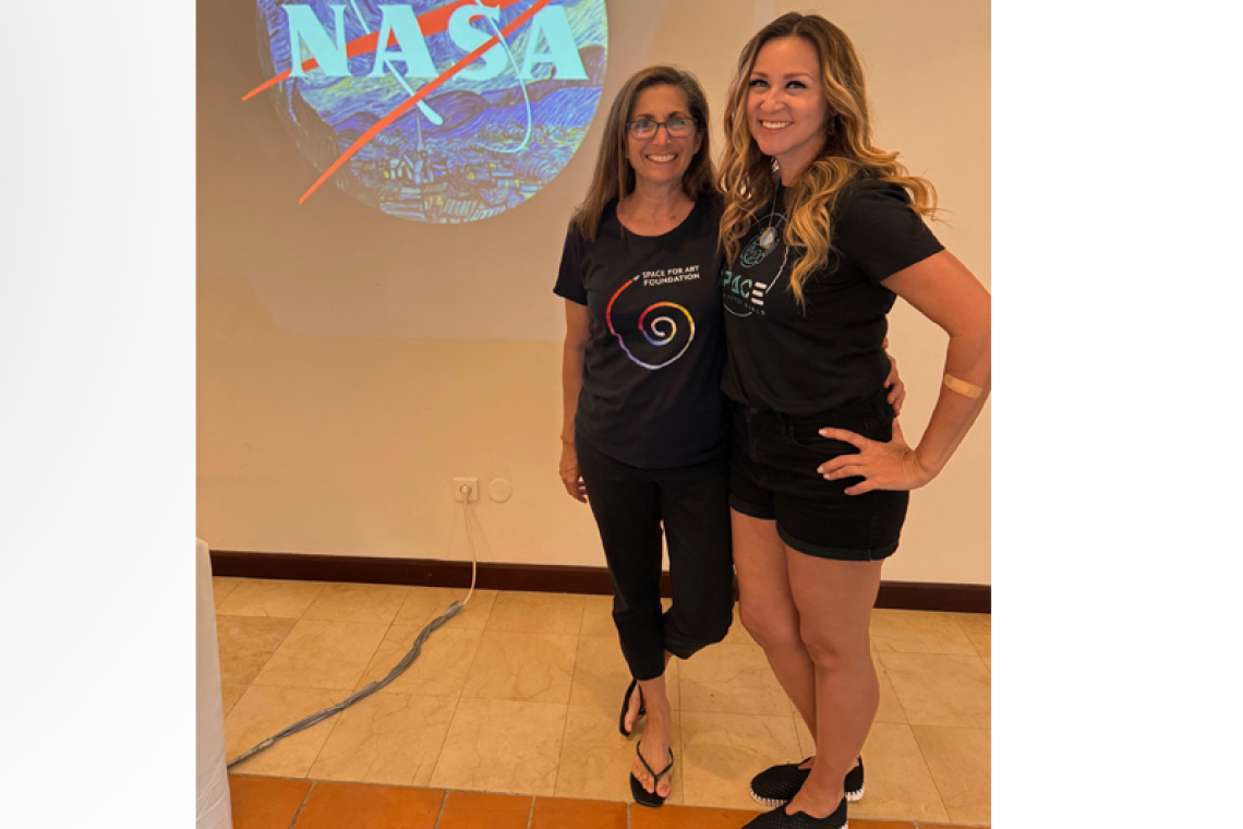 Astronaut Nicole Stott brings fusion  of art and science to La Samanna