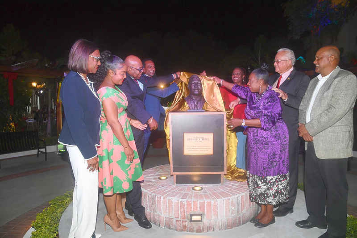    Jamaica's 1st black millionaire Stiebel  honoured with bust at Devon House