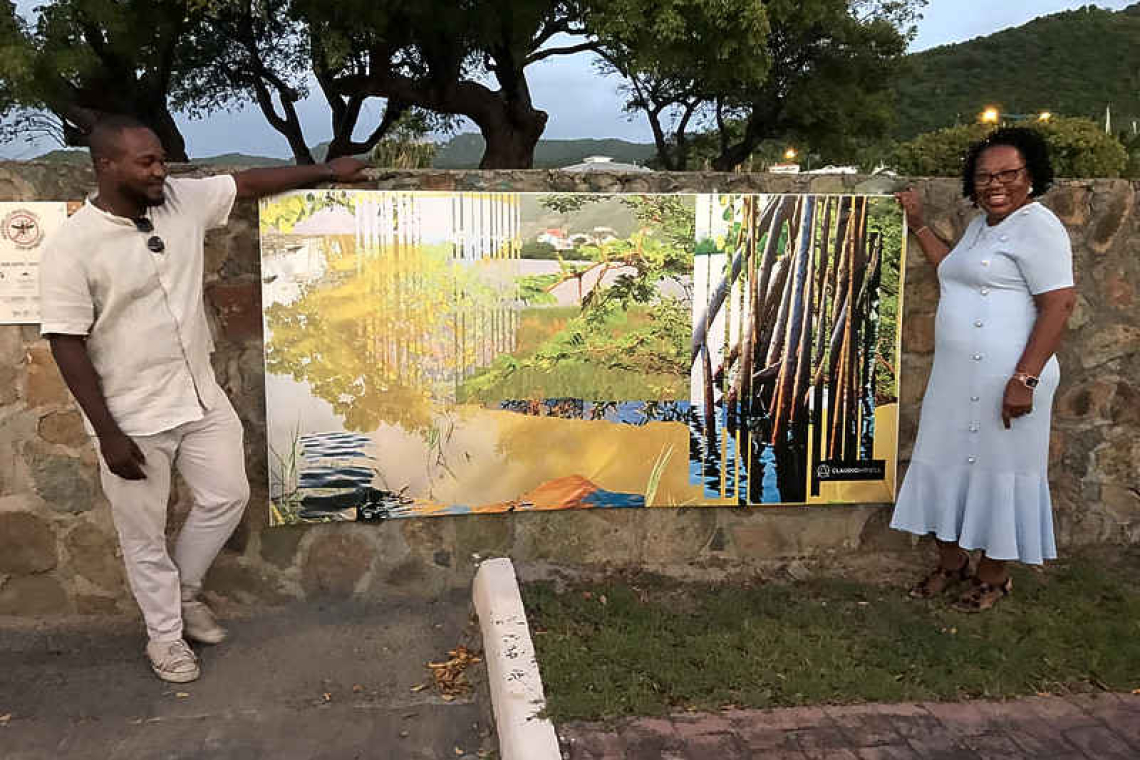 Artist Claudio Arnell unveils new  artwork for Marigot cemetery