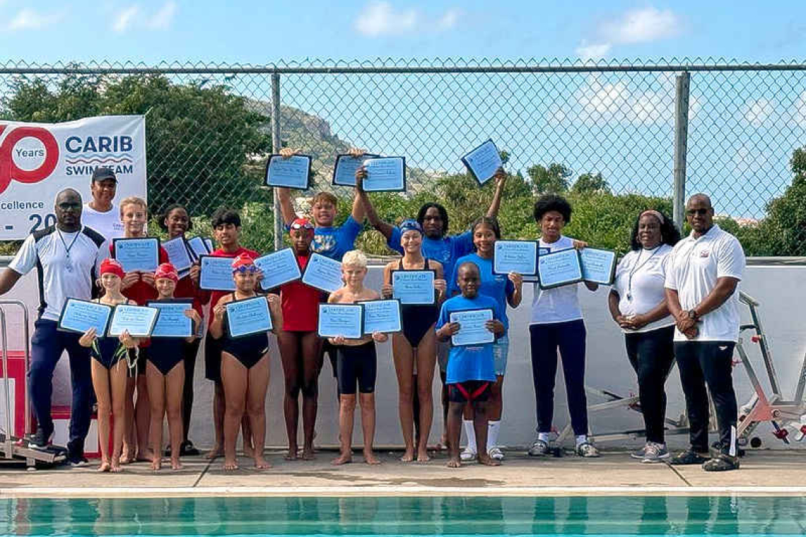 St. Maarten Aquatic Federation honors national record holders 