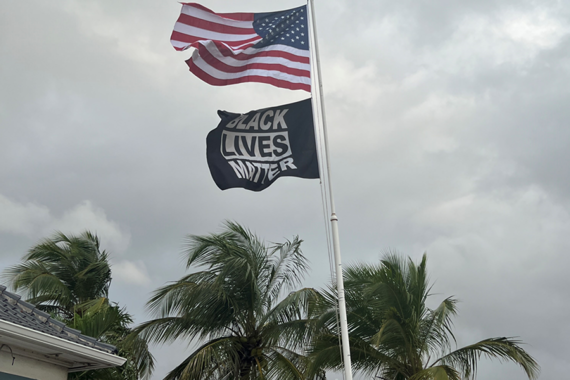 Black Lives Matter flag  raised at US Consulate