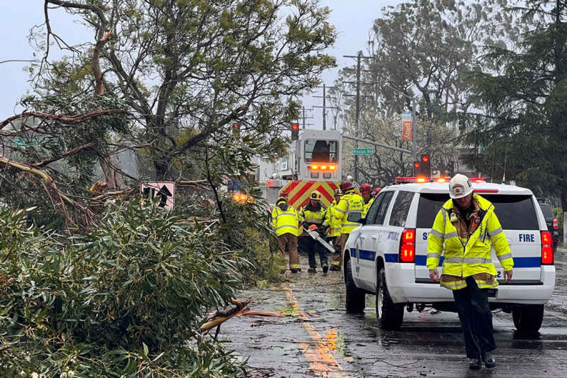 California's second storm in a week brings heavy rain, high winds and power outages 