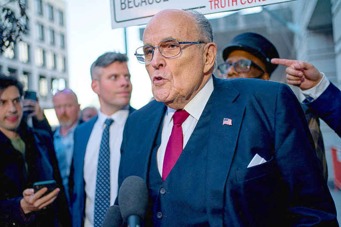 Rudolph Giuliani can fight $148 million defamation verdict, if someone else pays
