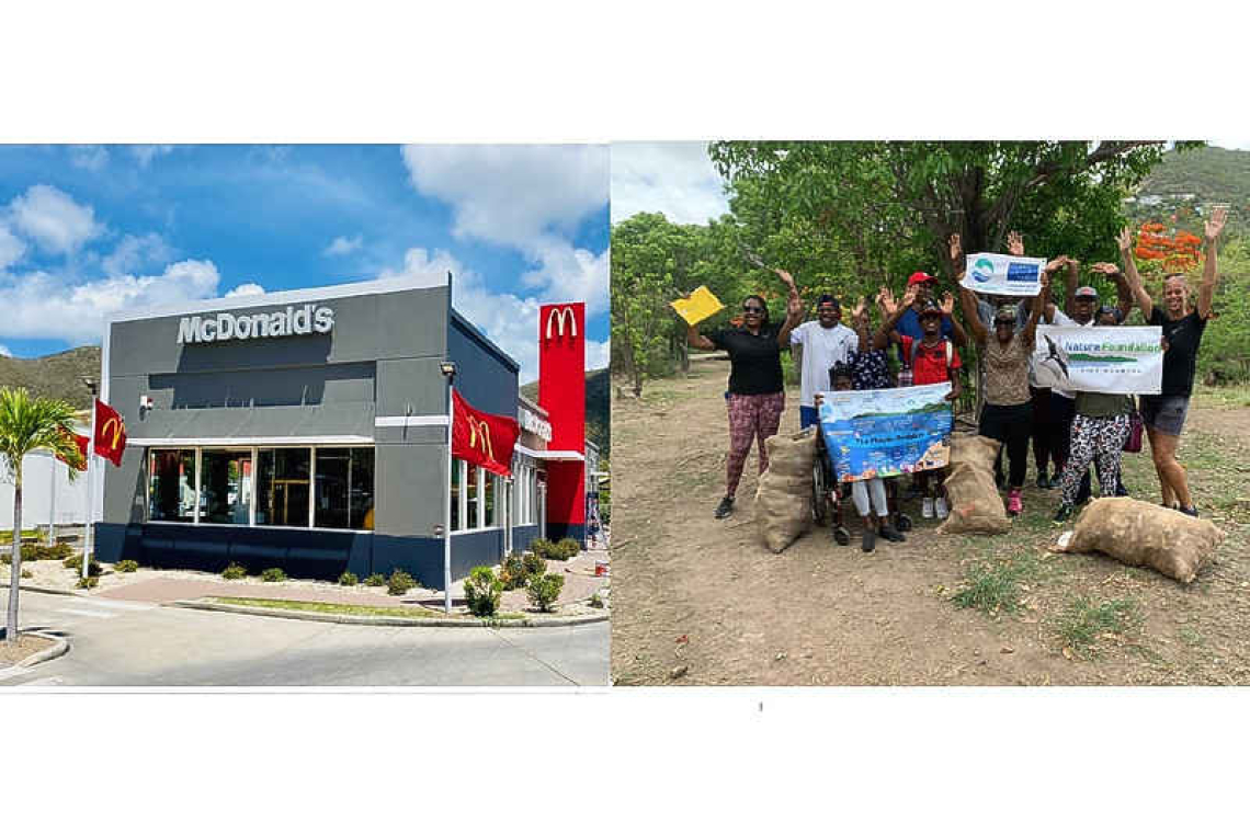 Join hands for a cleaner Mullet Bay @ McDonald’s and Nature Foundation’s Beach Clean-up