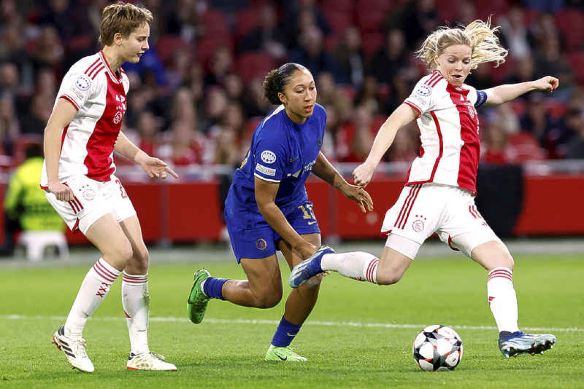 Ajax women outclassed by Chelsea in the quarter-finals of UEFA Champions League 