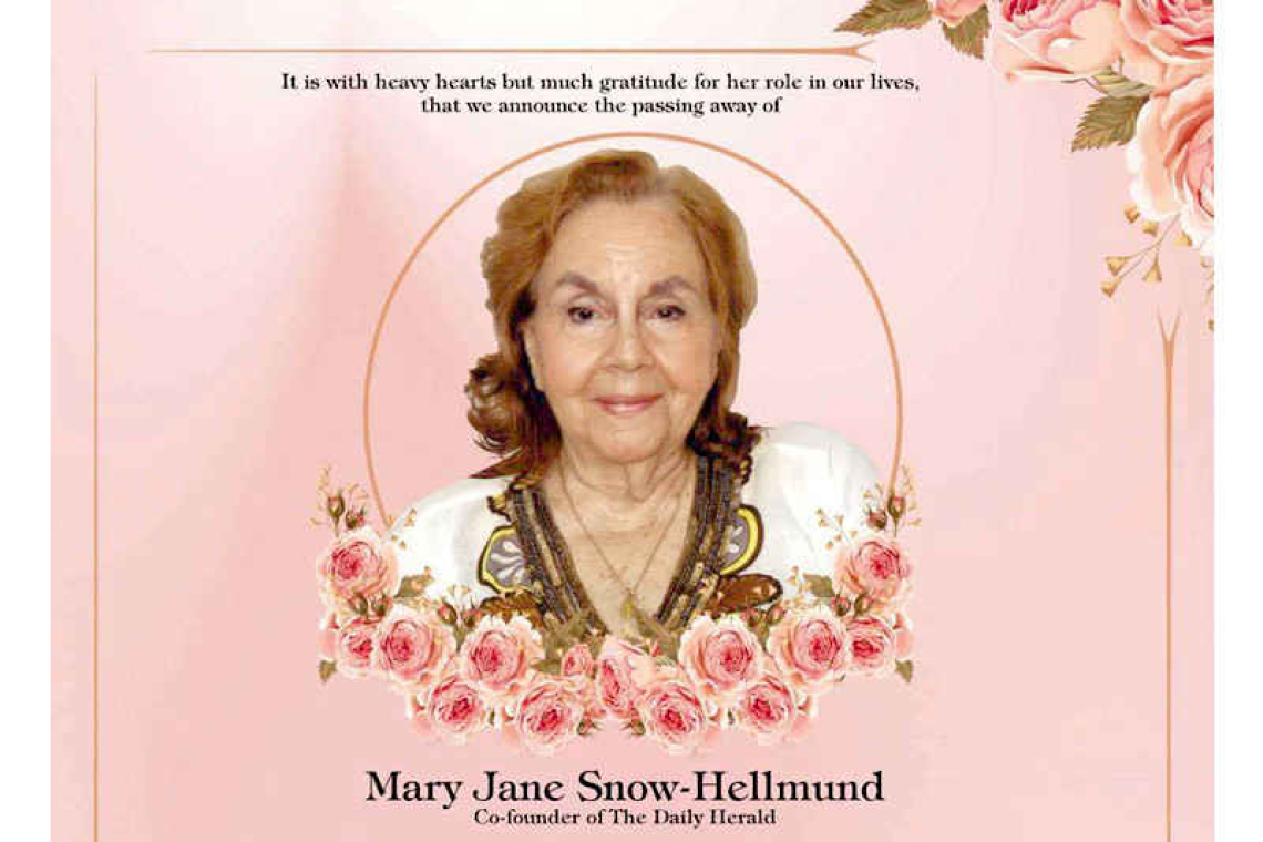 Mary Jane Snow-Hellmund Co-founder of The Daily Herald passes away