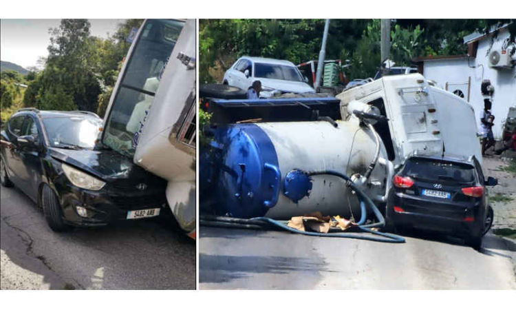 Septic truck accident