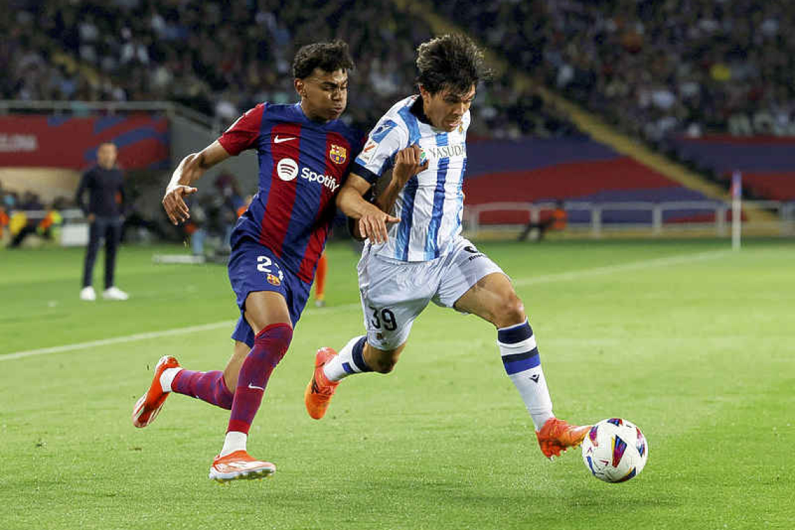 Barcelona reclaim second spot with 2-0 win over Real Sociedad 