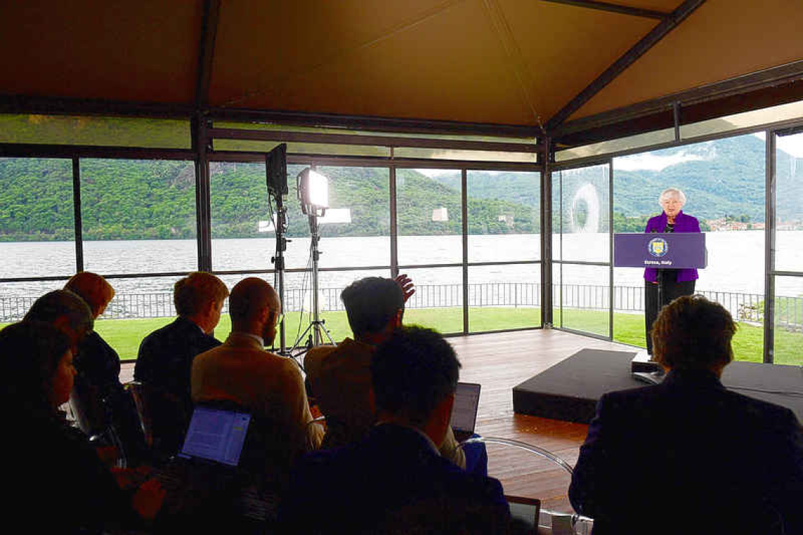 Yellen wants G7 'wall of opposition' to China's excess industrial capacity 