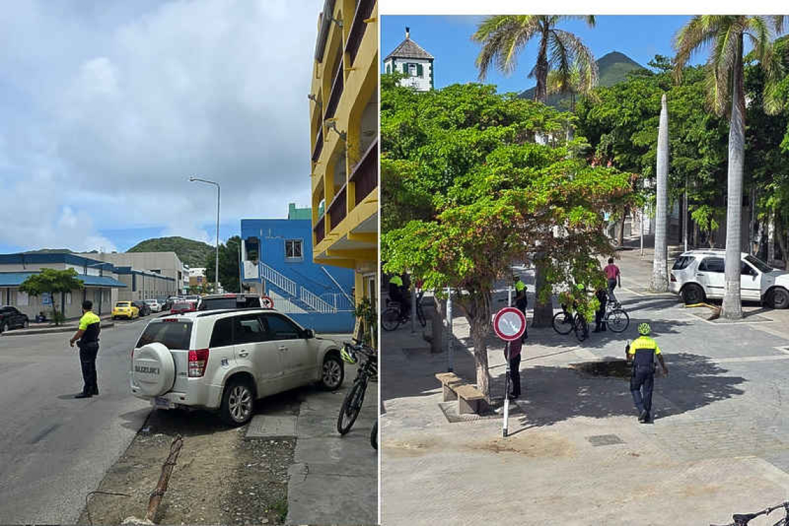 Police issue many fines for  illegal parking in Philipsburg
