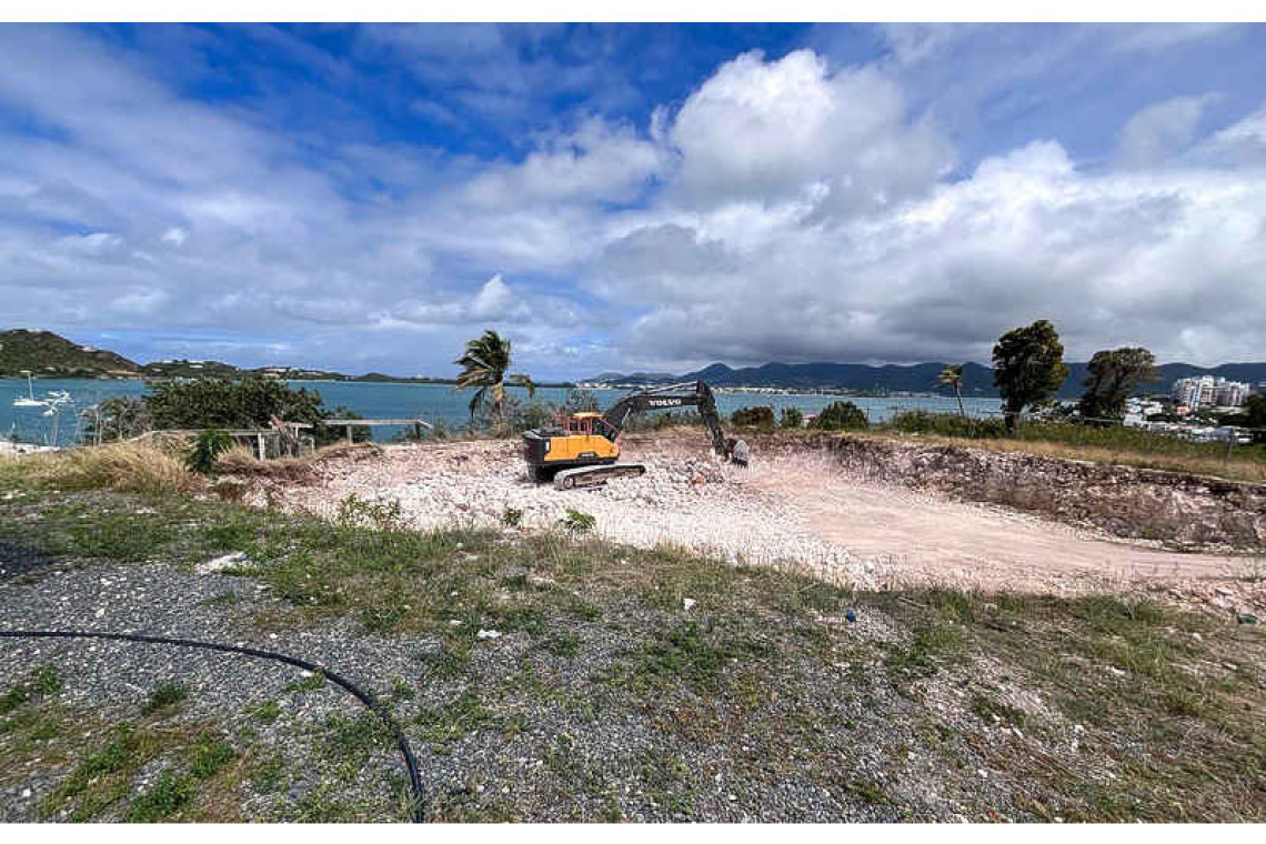 Excavation for underground parking garage  for The West Vue continues without permit
