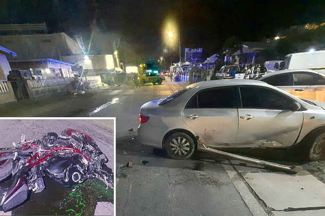Motorcyclist severely injured in  collision with car on Bush Road