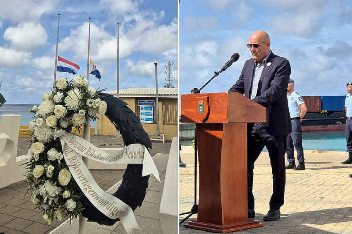 Acting Kingdom Rep. Helmond reflects on  unity, peace at Bonaire’s Remembrance Day