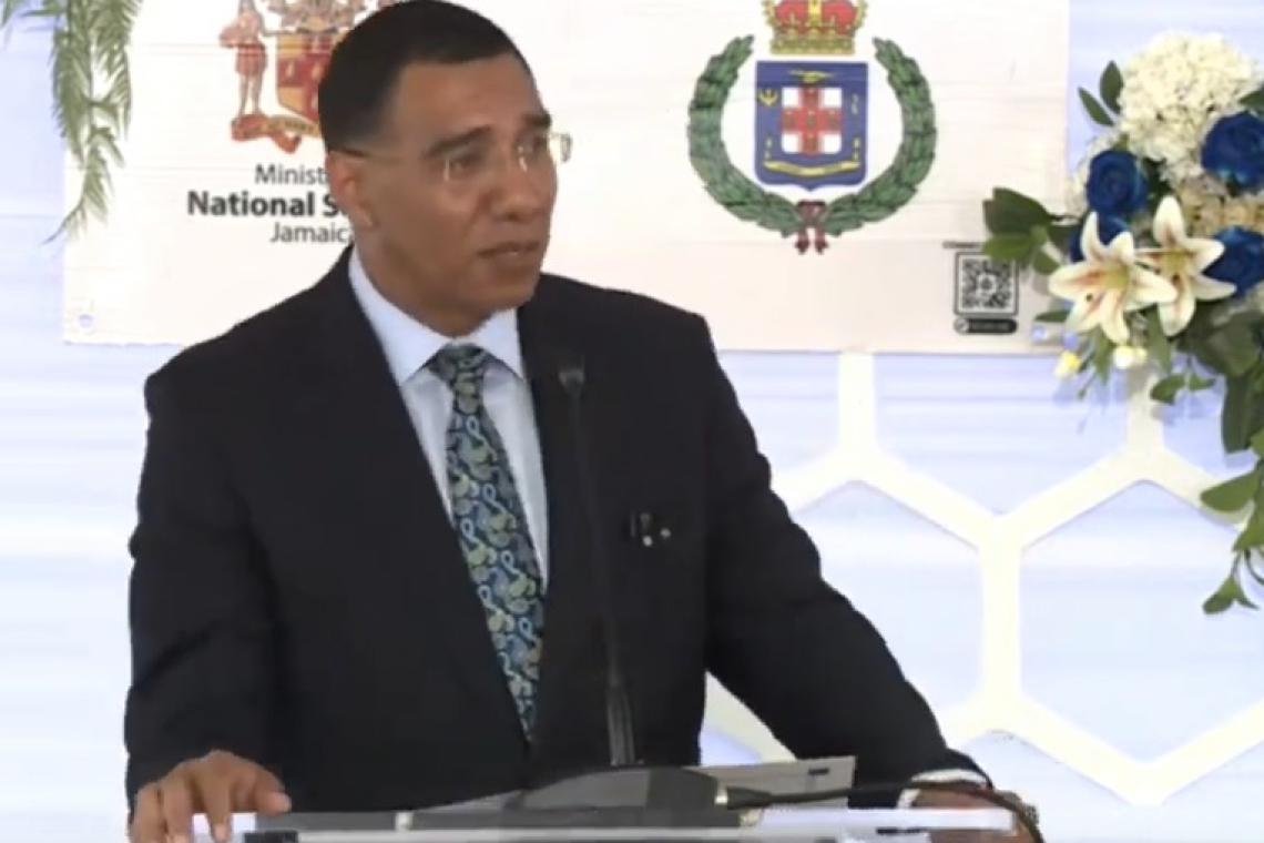 Holness sends message to  criminals with new CCTV system
