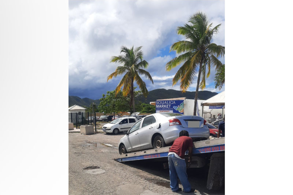 Four illegally parked vehicles  towed on instruction of police