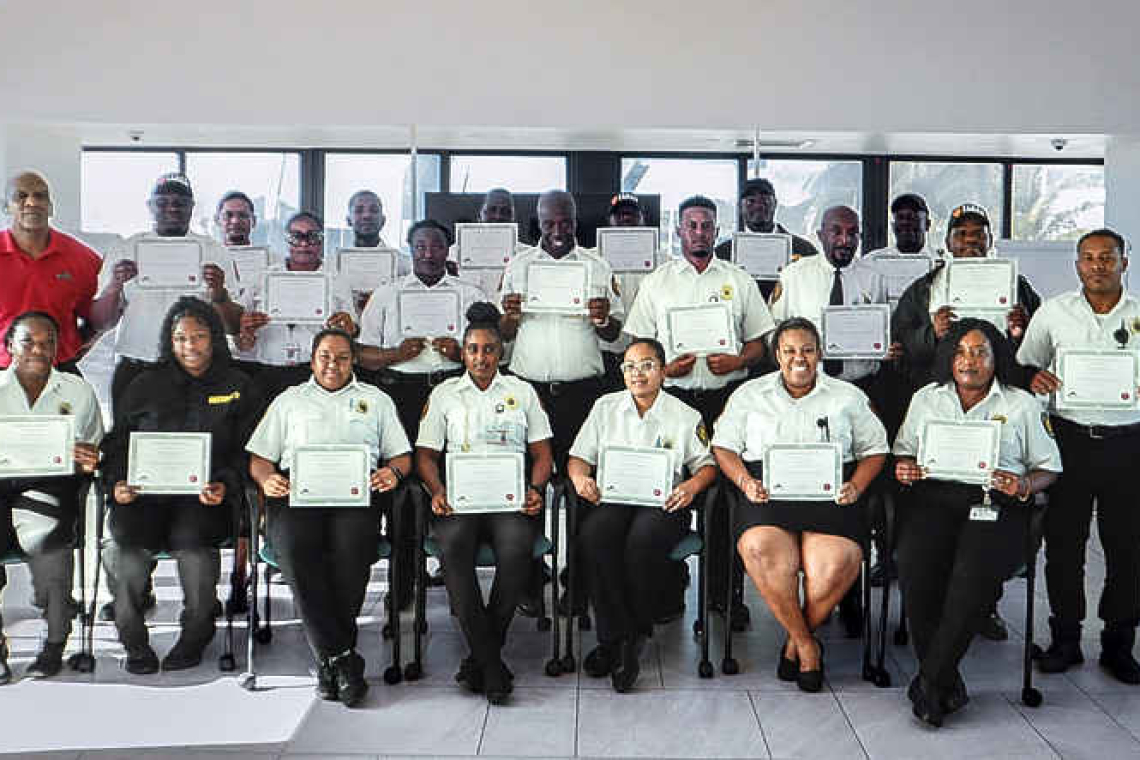 First Response security officers  complete Israeli training prog.