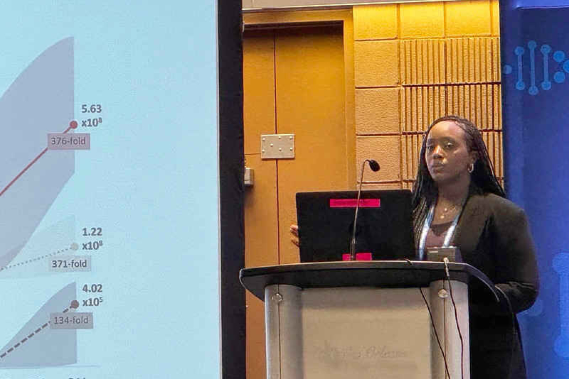    St. Maarten’s Juda-El Sam shines on global  stage with award-winning stem cell research