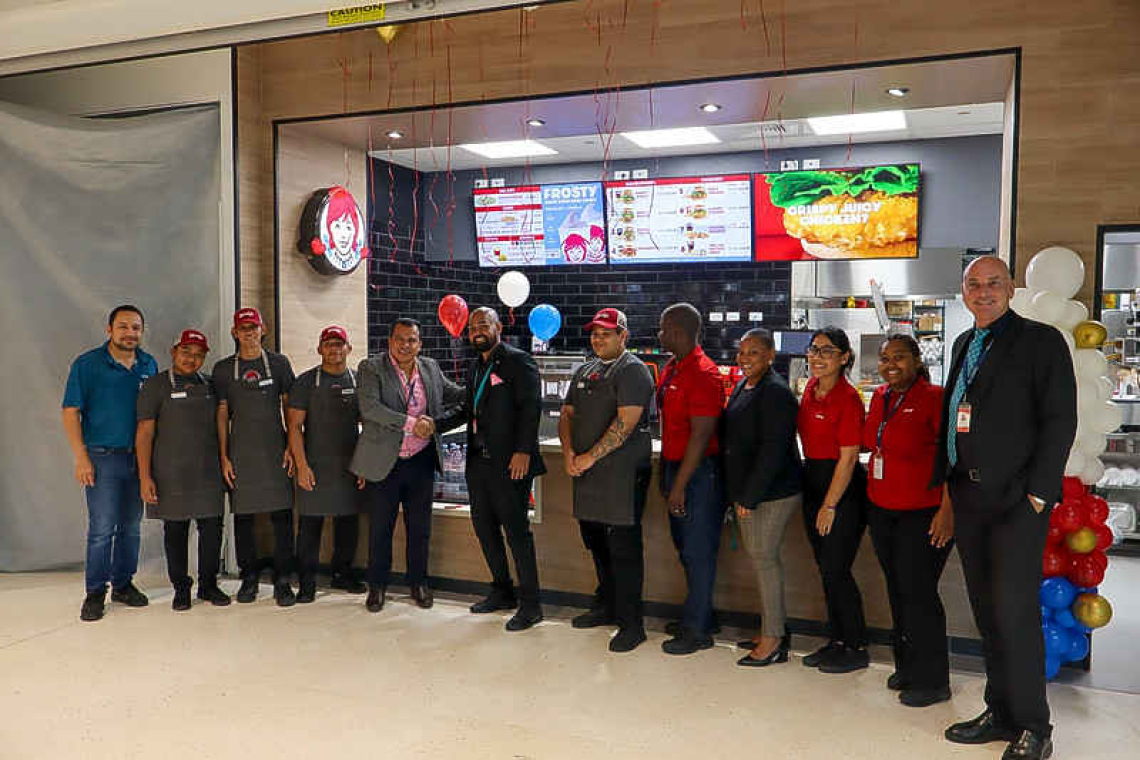 Wendy’s now open to the public  at Princess Juliana Intl. Airport 