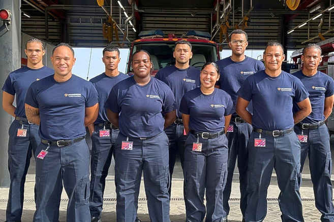 New class of firefighter recruits  for BES islands begins training