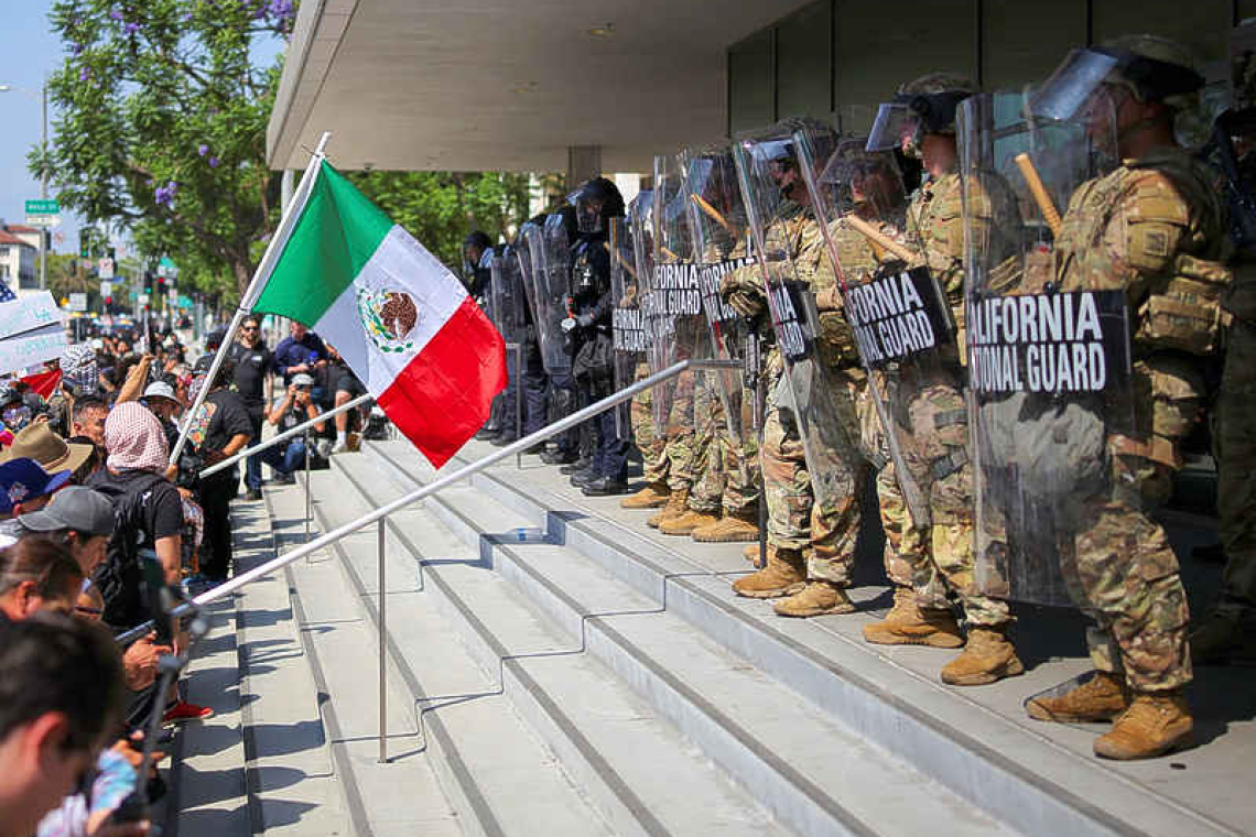 US deploys Marines to Los Angeles as police break up fourth day of protests