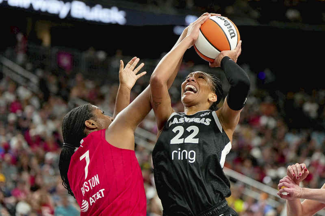 A’ja Wilson sparks Aces past Caitlin Clark, Fever