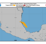 ...BARRY DISSIPATES OVER EASTERN MEXICO...