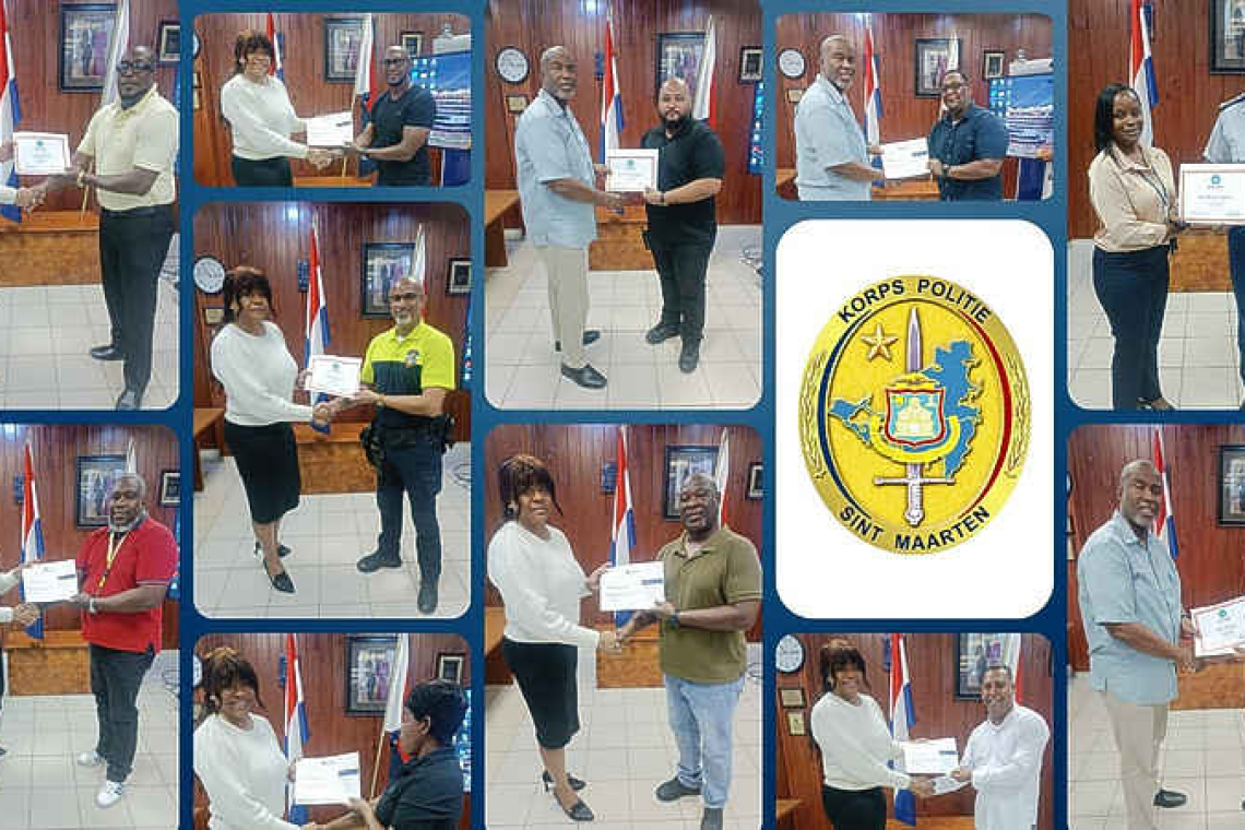 KPSM officers awarded certificates  after completing specialised trainings 